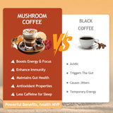 GRGTP Adaptogenic Mushroom Coffee Blend with coffee accessories