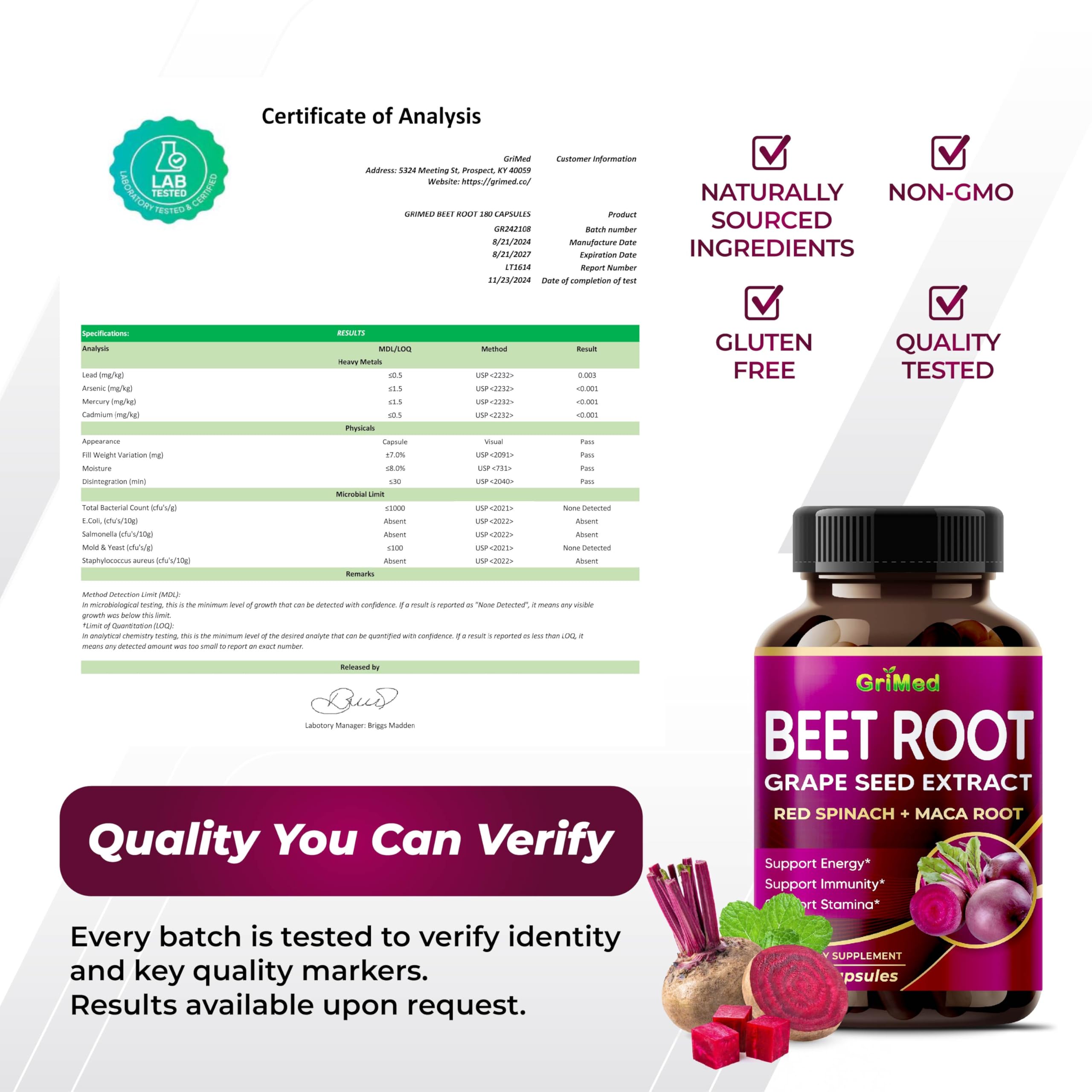GriMed Beet Root Capsules lifestyle scene