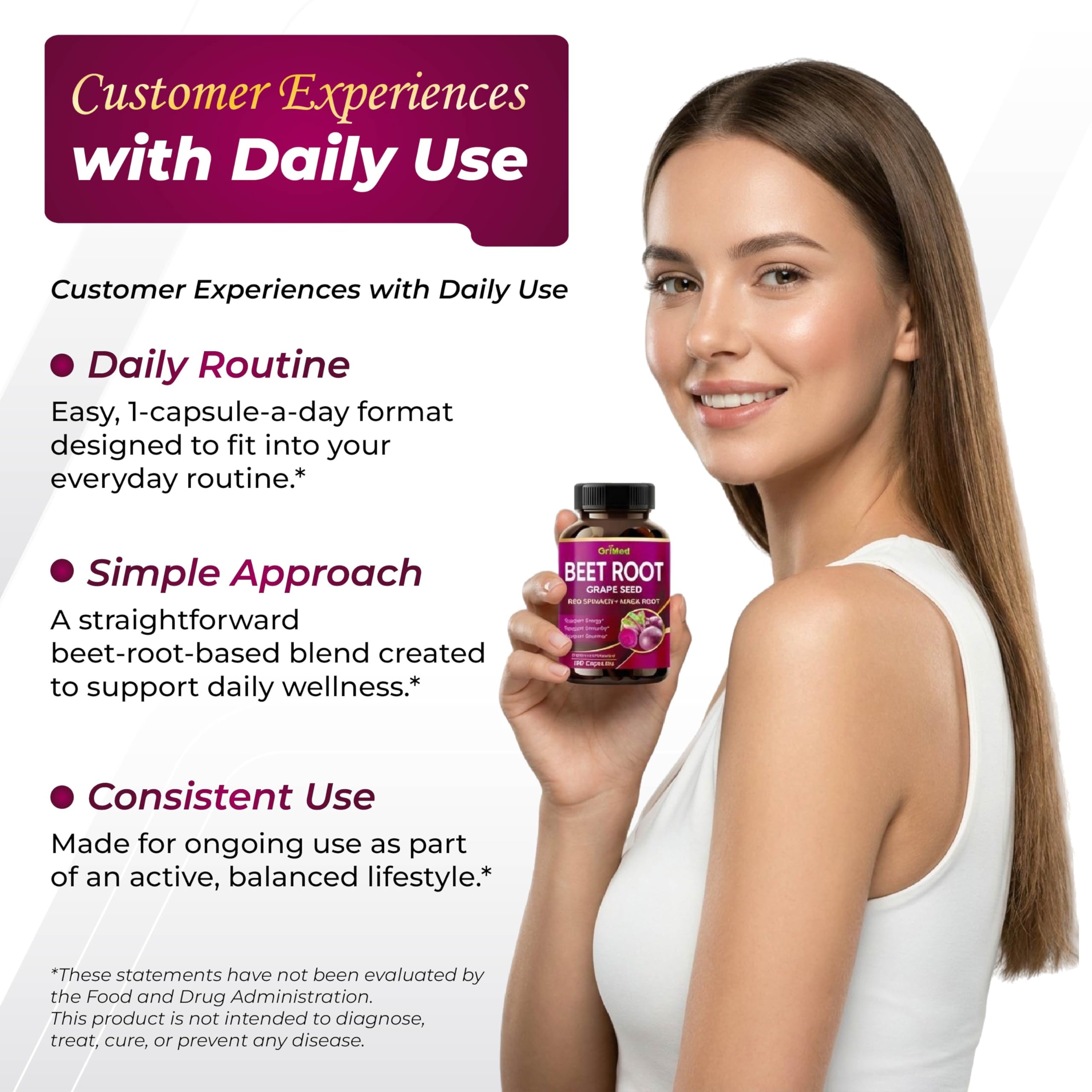 GriMed Beet Root Capsules packaging details