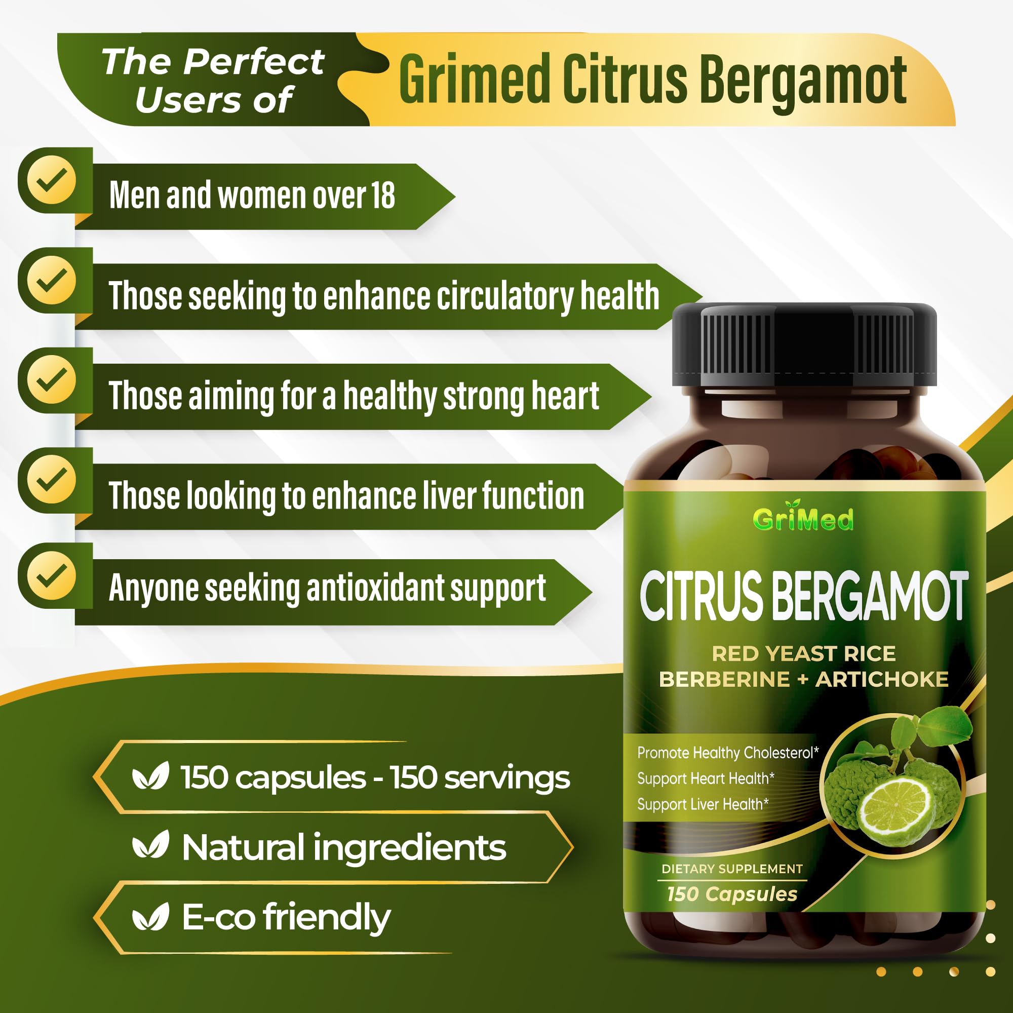 GriMed Citrus Bergamot capsules close-up