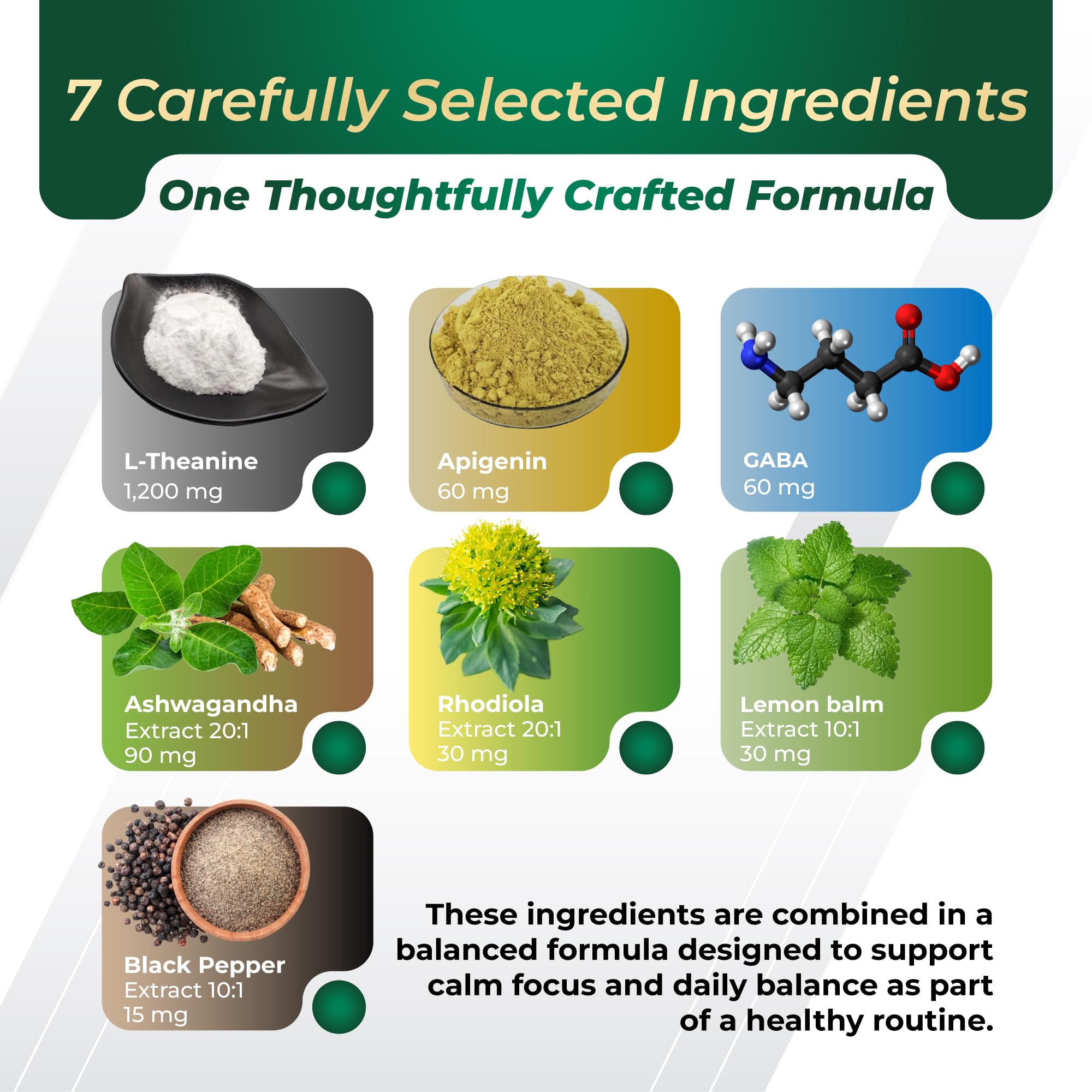 GriMed L-Theanine 1485 mg supplement ingredients list