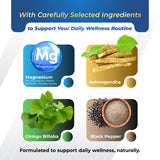 GriMed Magnesium Complex Capsules back view with nutritional information
