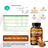 GriMed Nattokinase 5000FU supplement in a hand