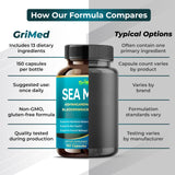 GriMed Sea Moss Capsules back view