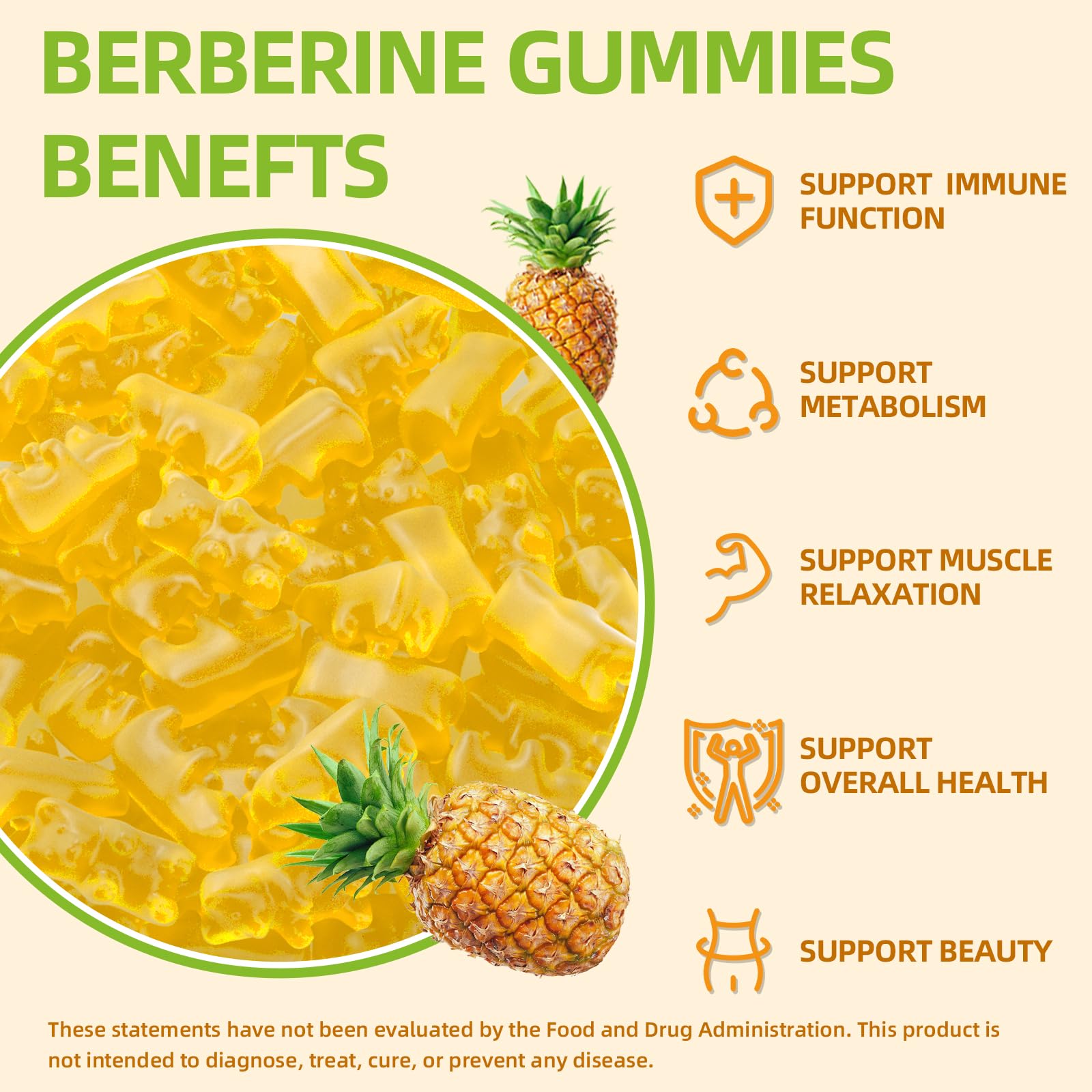 GrnLife Berberine Gummies on a wooden table