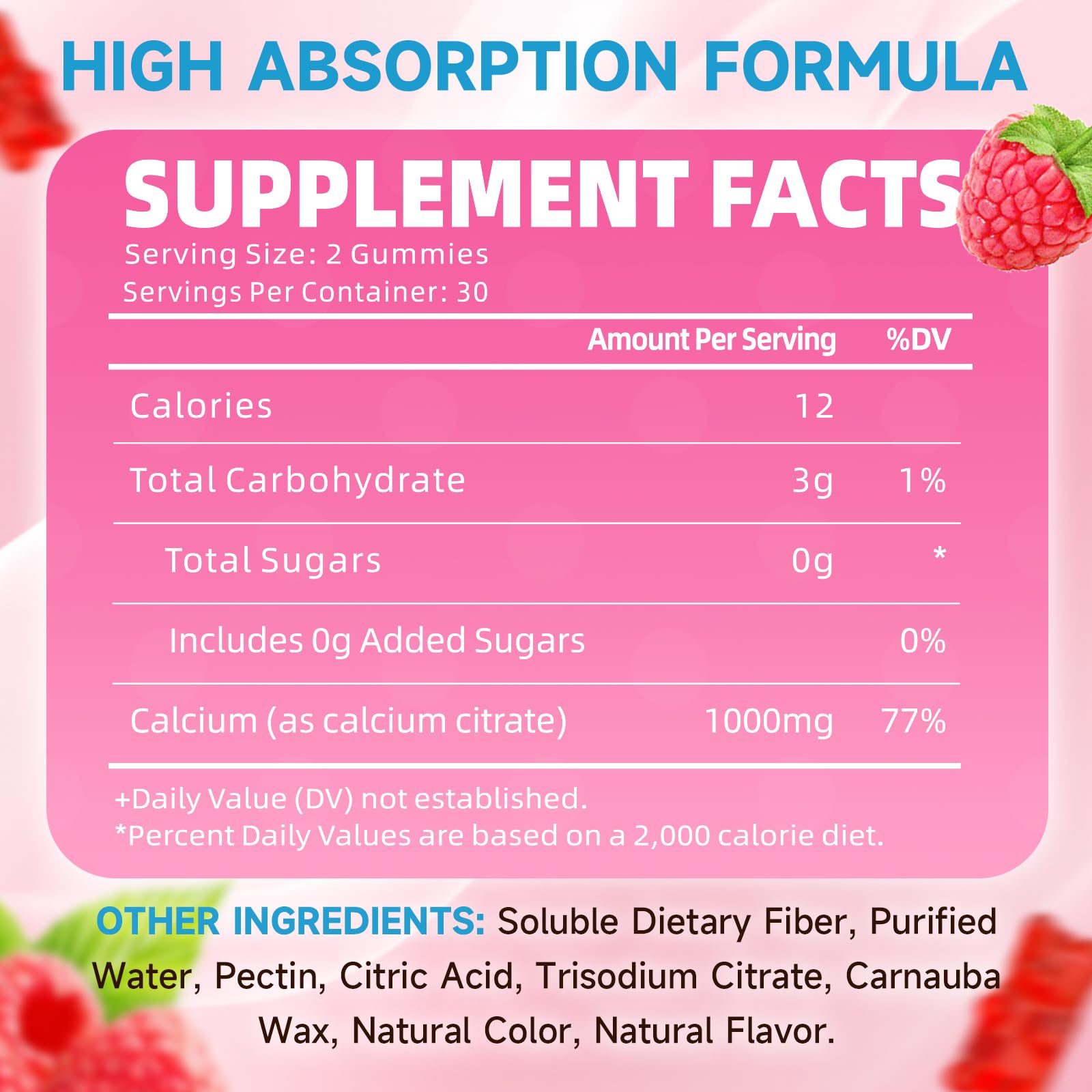 GrnLife Calcium Citrate Gummies bottle with 60 gummies
