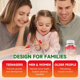 GrnLife Calcium Citrate Gummies with a measuring spoon