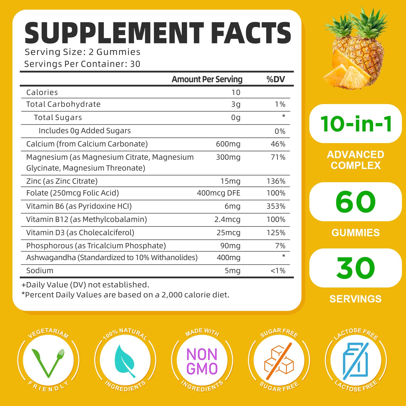 GrnLife Calcium Magnesium Zinc Gummies close-up of gummies