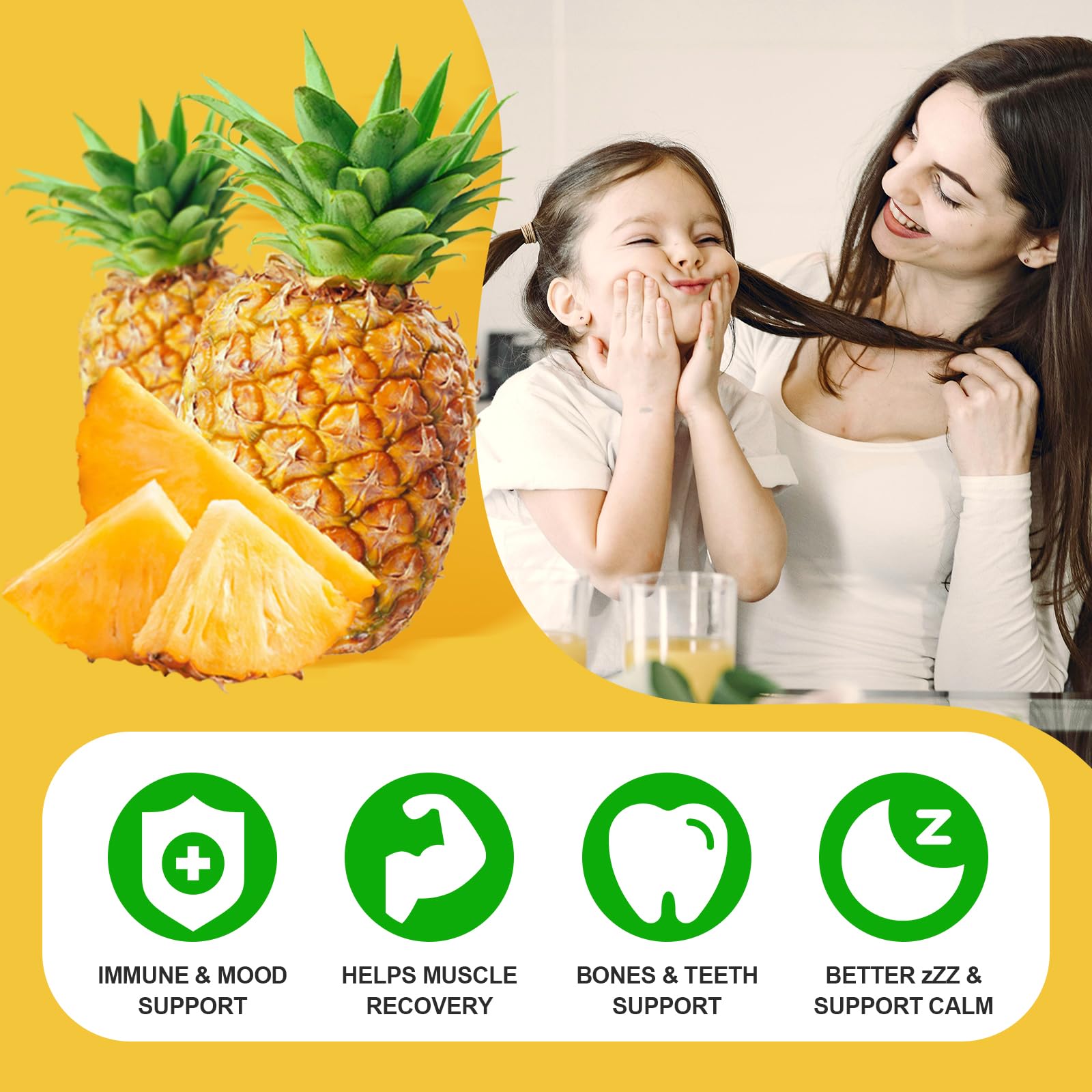 GrnLife Calcium Magnesium Zinc Gummies with a bowl of gummies