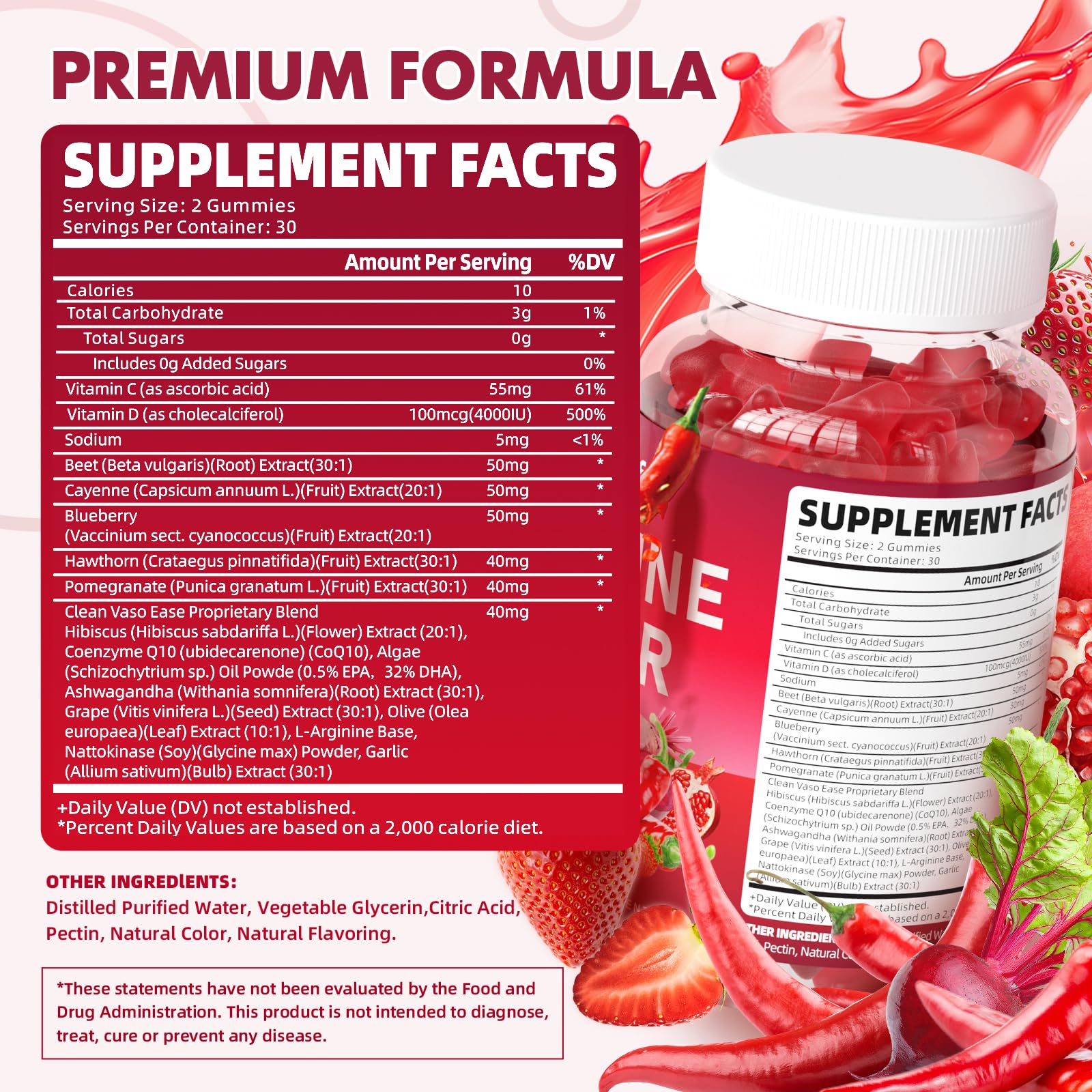 GrnLife Cayenne Pepper Beetroot Gummies bottle with label