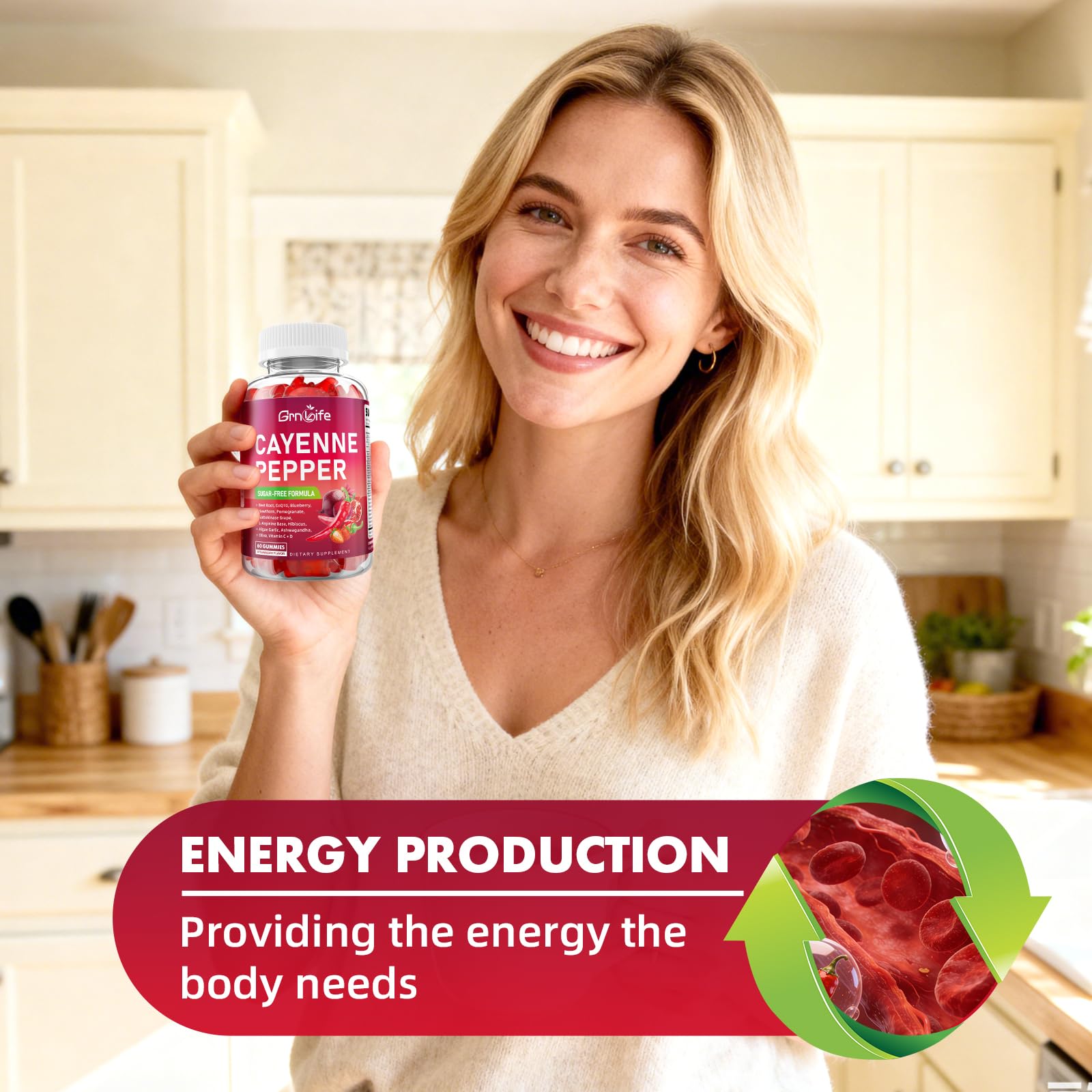 GrnLife Cayenne Pepper Beetroot Gummies nutritional information