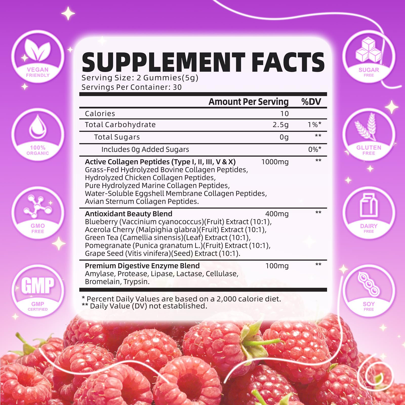 GrnLife Collagen Peptide Gummies close-up of gummies
