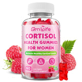 GrnLife Cortisol Gummies for Women 60 Count Raspberry Flavor front view