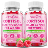 GrnLife Cortisol Gummies for Women, Raspberry flavour front view