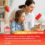 GrnLife Iron Gummies showing the back of the packaging
