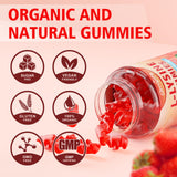 GrnLife L-Lysine Gummies 1000mg bottle with gummies scattered