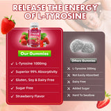 GrnLife L Tyrosine Gummies 1000mg back view