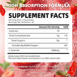 GrnLife L Tyrosine Gummies 1000mg bottle side view