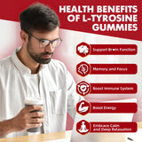 GrnLife L Tyrosine Gummies 1000mg close-up of gummies