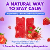 GrnLife Magnesium Citrate Gummies 600MG gummies on a spoon