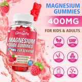 GrnLife Magnesium Oxide Gummies 400mg bottle side view