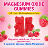 GrnLife Magnesium Oxide Gummies 400mg on a wooden table