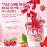 GrnLife NAC Gummies 1000MG raspberry flavour serving size