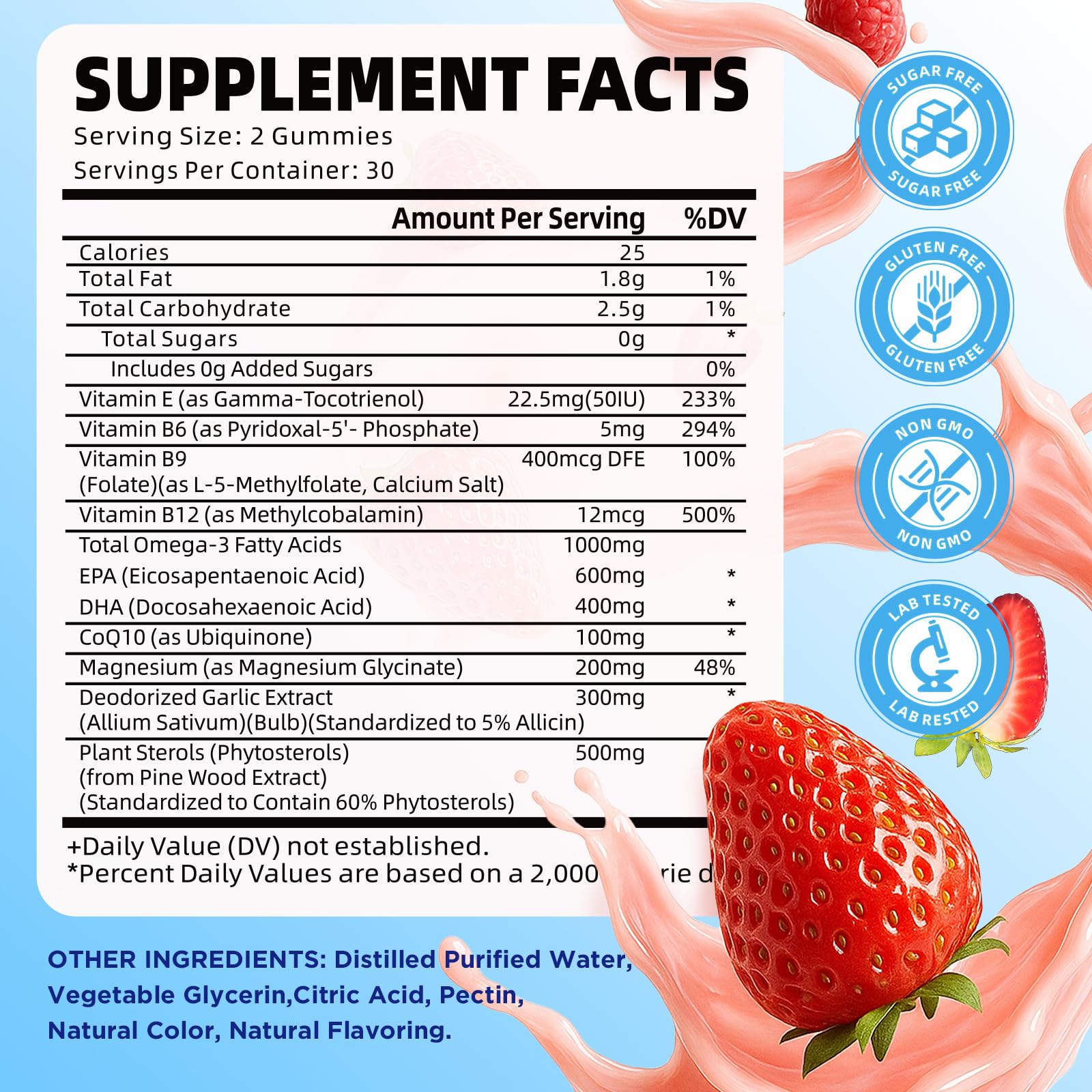 GrnLife Omega-3 Gummies showing the gummies inside the bottle