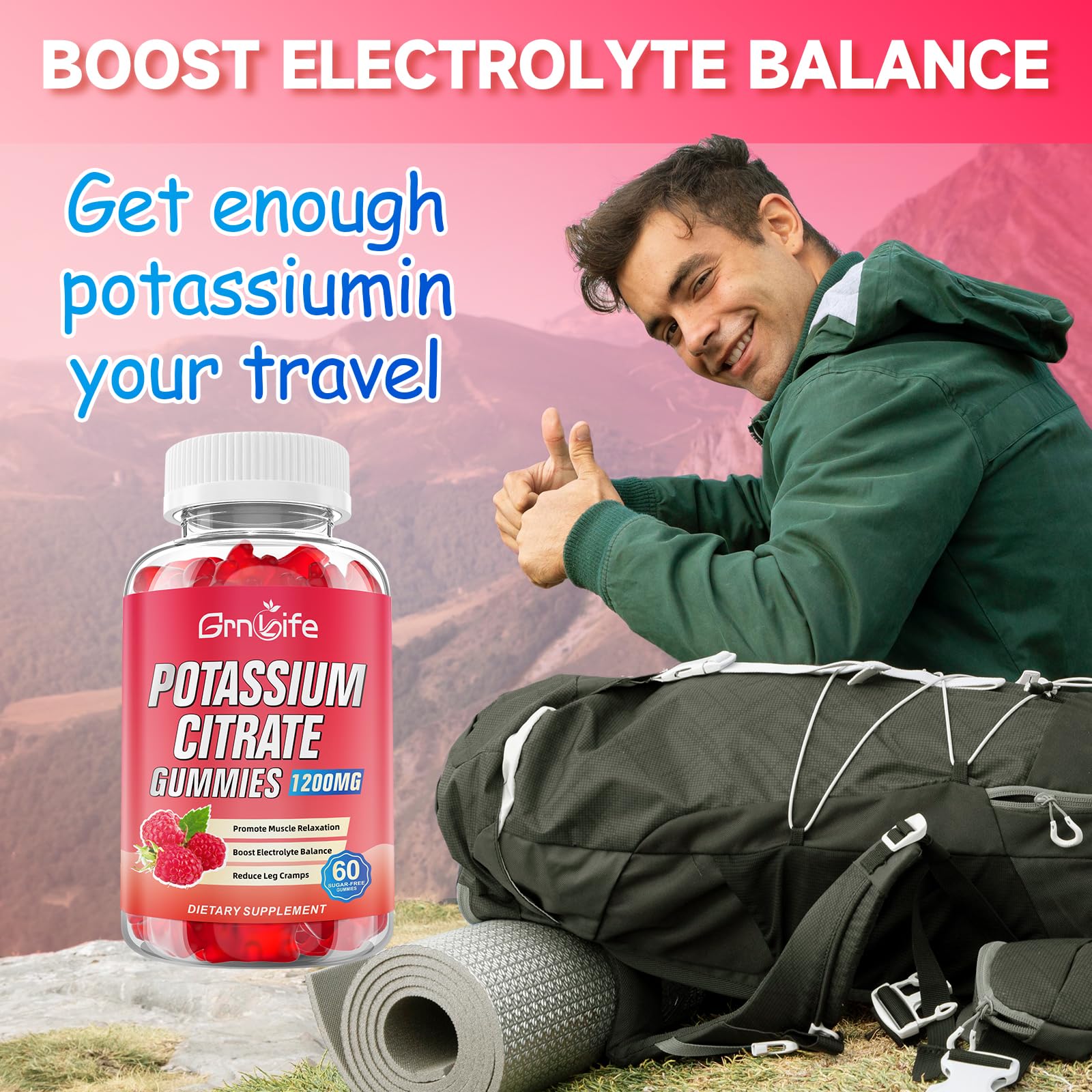 GrnLife Potassium Citrate Gummies lifestyle scene with family