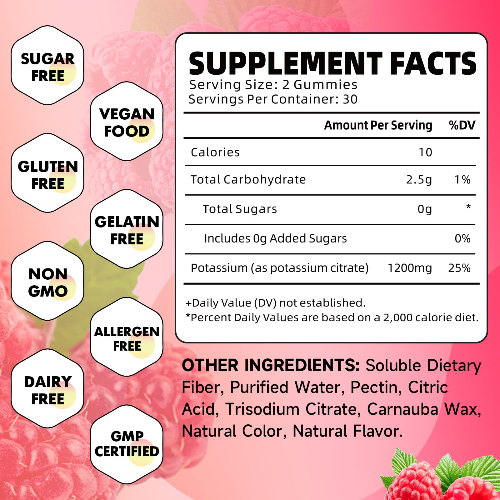 GrnLife Potassium Citrate Gummies showing individual gummy