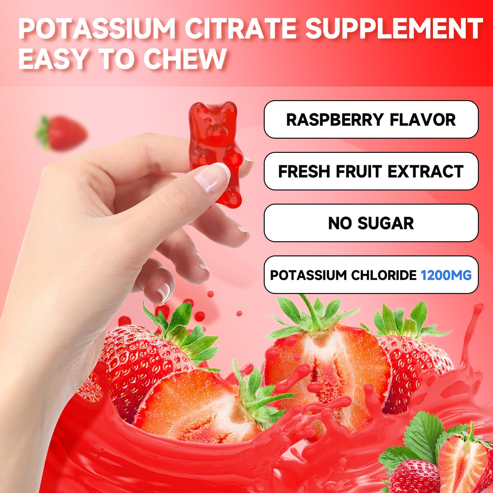 GrnLife Potassium Gummies 1200mg lifestyle scene with family