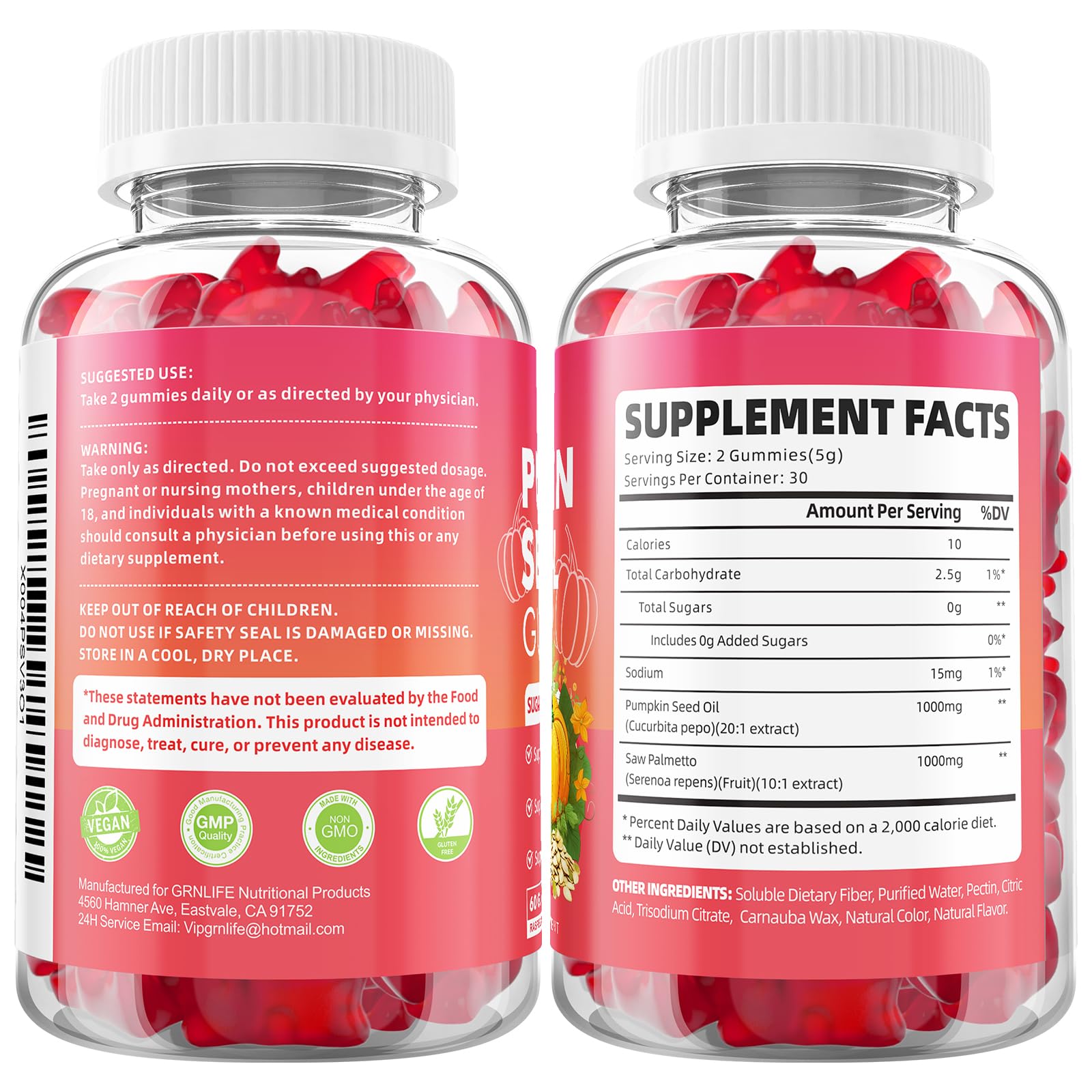GrnLife Pumpkin Seed Oil Gummies lifestyle scene with healthy snacks