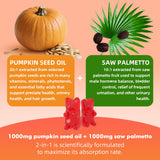 GrnLife Pumpkin Seed Oil Gummies on a wooden table