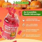 GrnLife Pumpkin Seed Oil Gummies with a measuring spoon