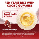 GrnLife Red Yeast Rice Gummies bottle with gummies scattered