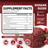 GrnLife Red Yeast Rice Gummies raspberry flavour close-up