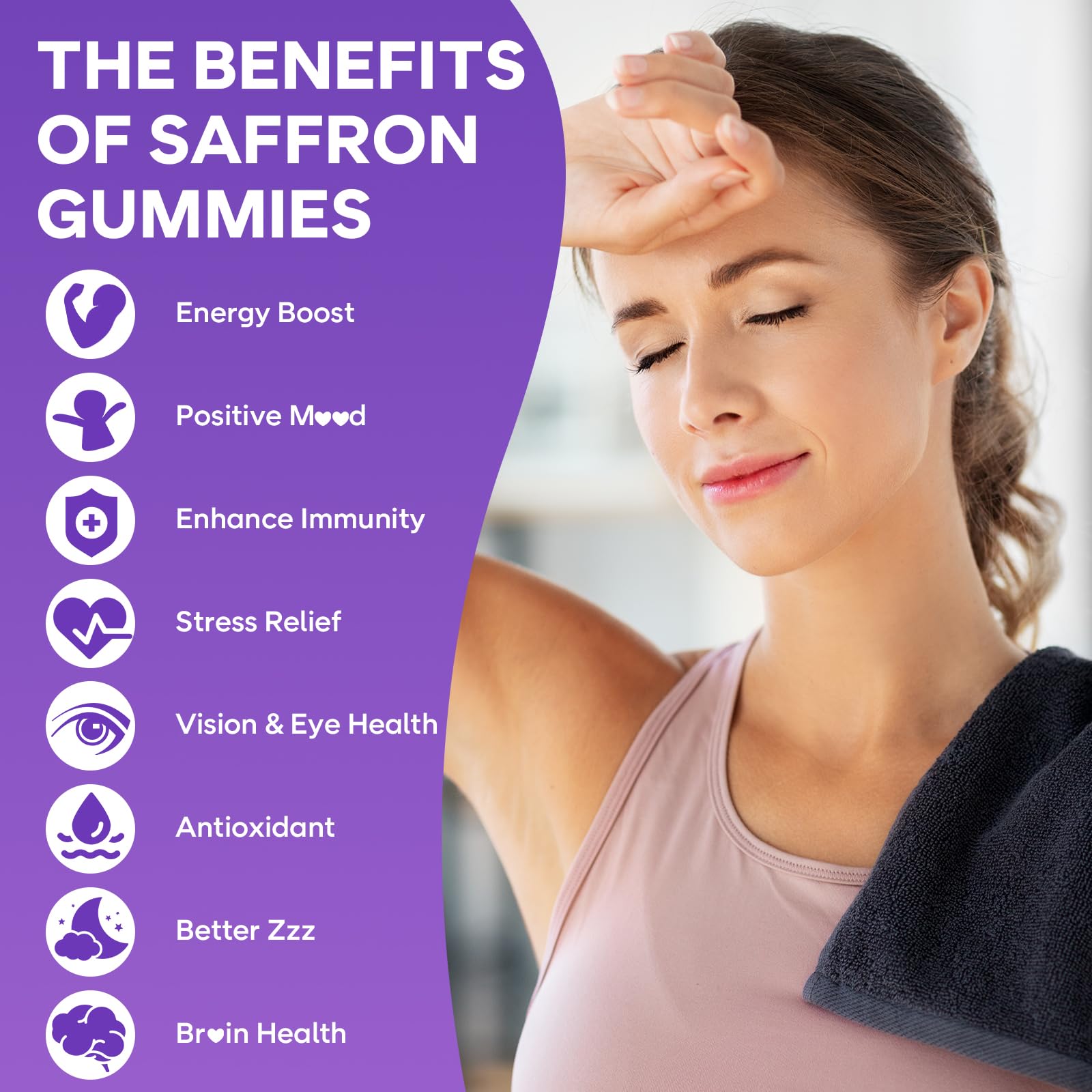 GrnLife Saffron Gummies with Vitamin D3 and B6