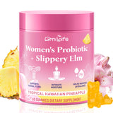 GrnLife Women's Probiotic Gummies bottle front view with tropical pineapple flavour