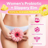 GrnLife Women's Probiotic Gummies bottle side view with nutritional information