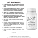 GROH All-Natural Blended Vitamin & Mineral Supplement in a kitchen setting