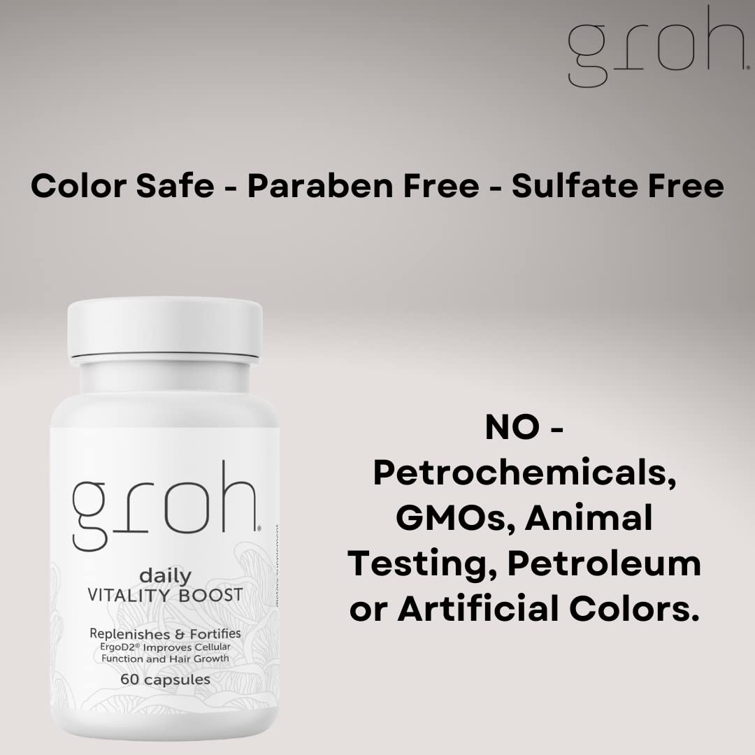 GROH All-Natural Blended Vitamin & Mineral Supplement ingredients list