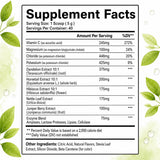 GROHESE Peach Mango Debloat Powder ingredients close-up