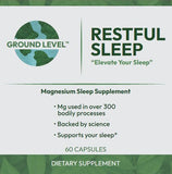 Ground Level Restful Sleep Supplement side view showing capsule details
