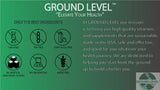 Ground Level Restful Sleep Supplement with a glass of water