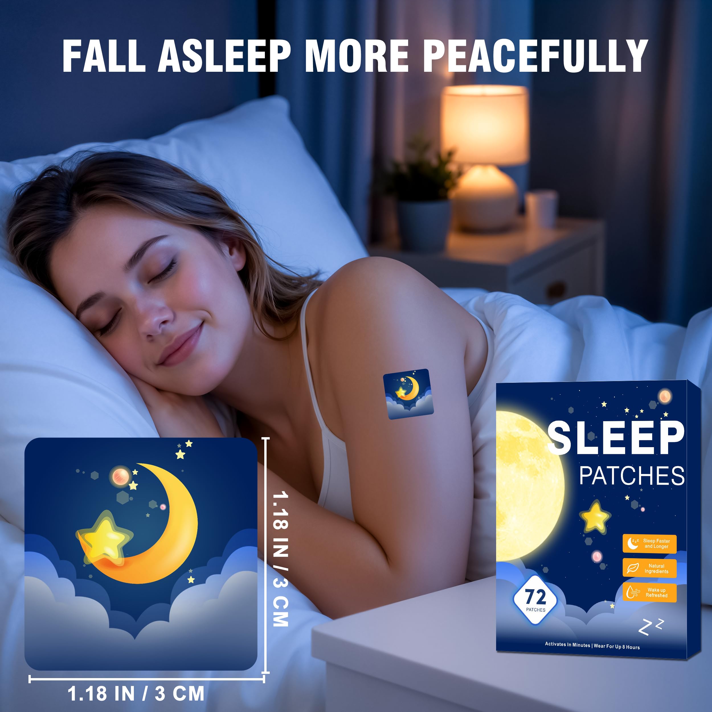 Group of Bkafrem Sleep Patches in a travel bag
