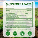 Grovenix Organic Oregano Oil Softgels packaging back view