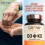 grow vitamin D3 & K2 Capsules 10,000 IU lifestyle scene