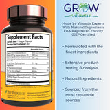 grow vitamin D3 & K2 Capsules 10,000 IU nutritional information