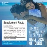 grow vitamin Iodine Supplement side view with label