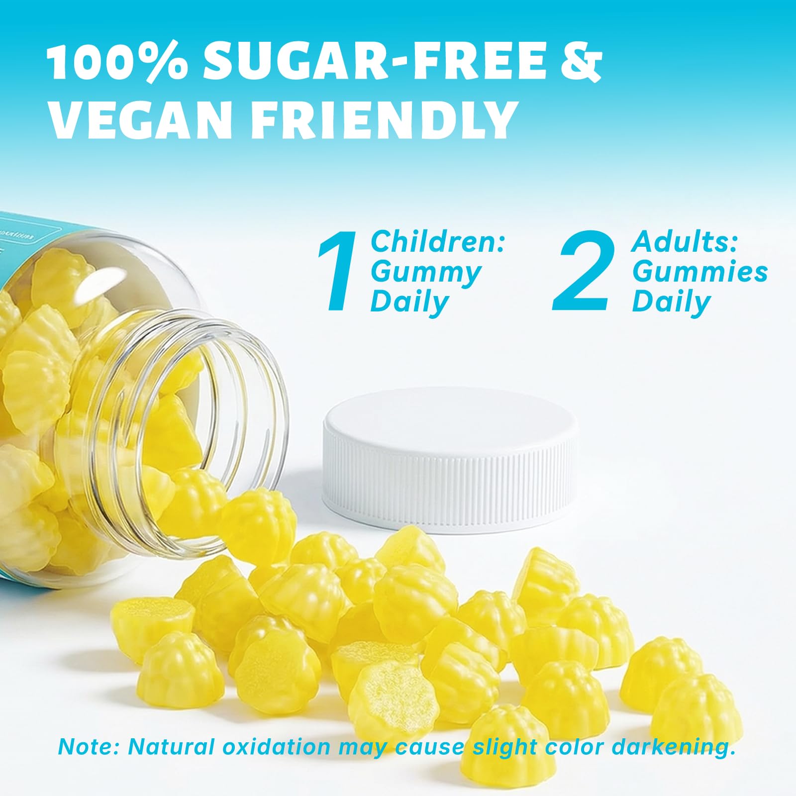 GrunixWell Magnesium Glycinate Gummies 200mg with fresh lemons